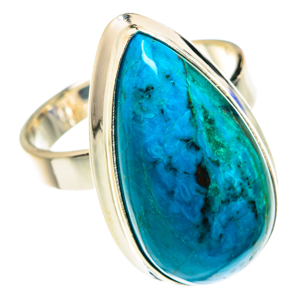 Chrysocolla Rings handcrafted by Ana Silver Co - RING76029
