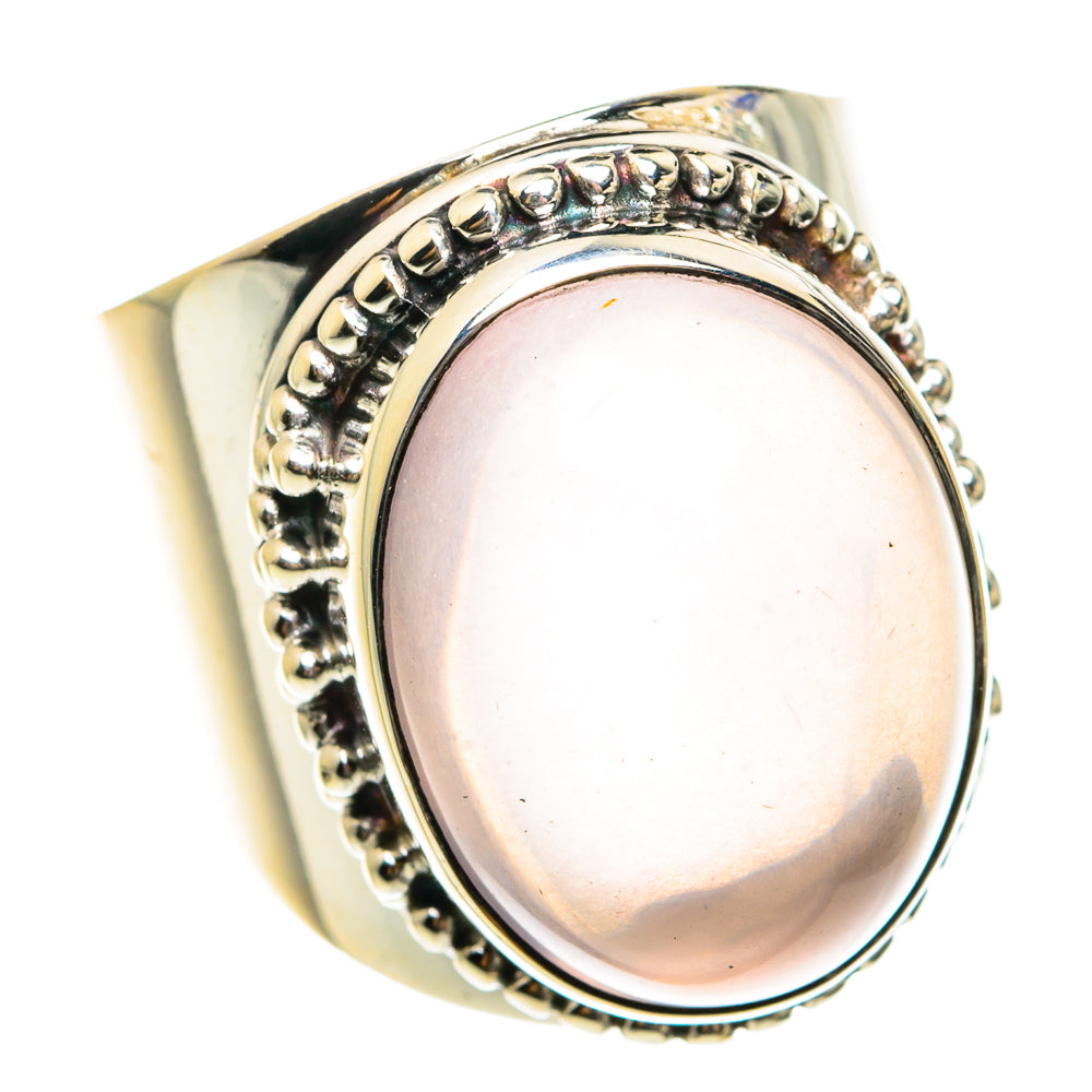 Rose Quartz Rings handcrafted by Ana Silver Co - RING76035