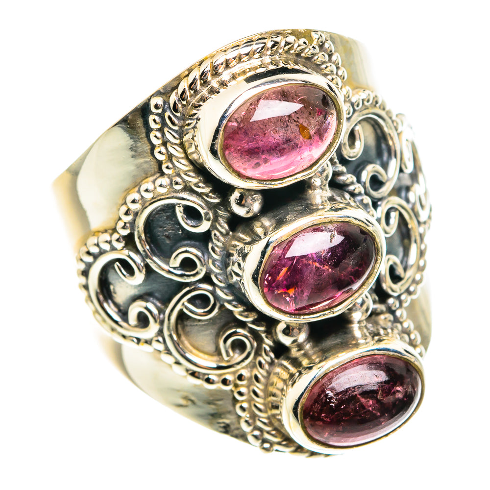 Pink Tourmaline Rings handcrafted by Ana Silver Co - RING76143