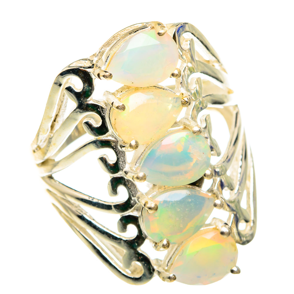 Ethiopian Opal Rings handcrafted by Ana Silver Co - RING76191