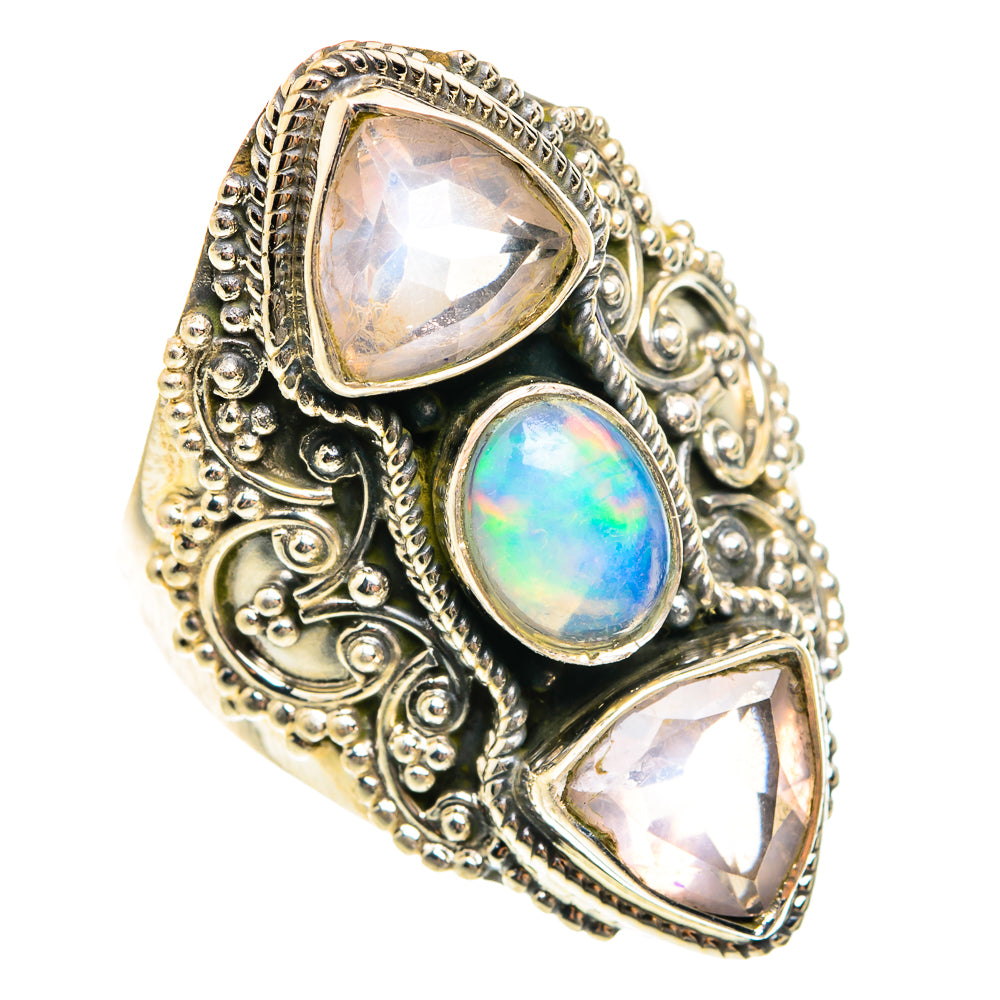 Ethiopian Opal Rings handcrafted by Ana Silver Co - RING76222