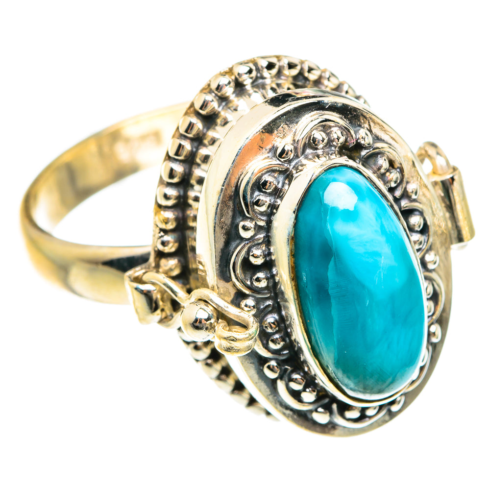 Larimar Rings handcrafted by Ana Silver Co - RING76247