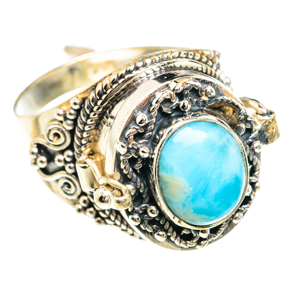Larimar Rings handcrafted by Ana Silver Co - RING76266
