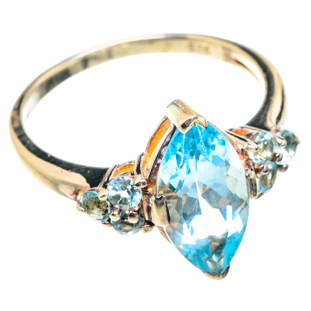 Blue Topaz Rings handcrafted by Ana Silver Co - RING76299