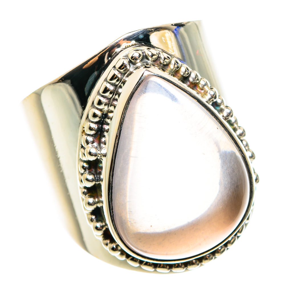 Rose Quartz Rings handcrafted by Ana Silver Co - RING76340