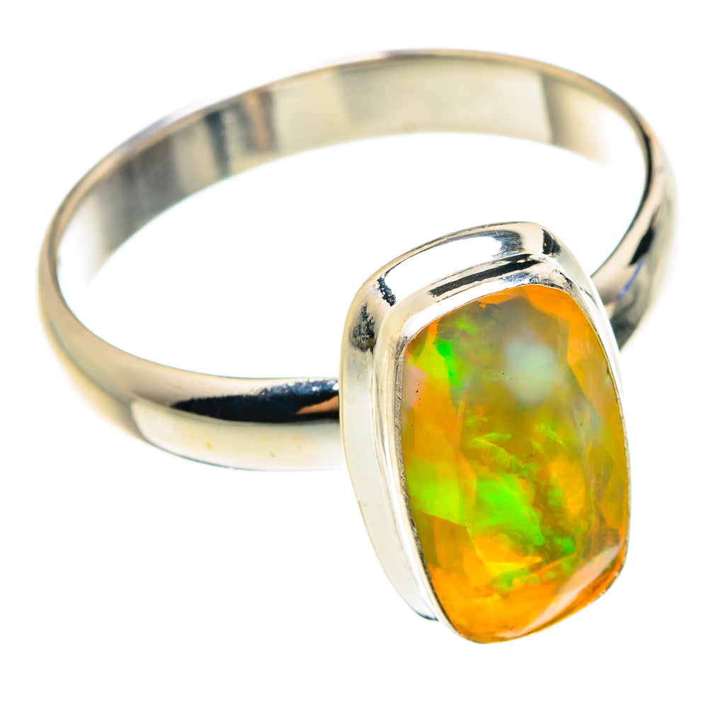 Ethiopian Opal Rings handcrafted by Ana Silver Co - RING76354