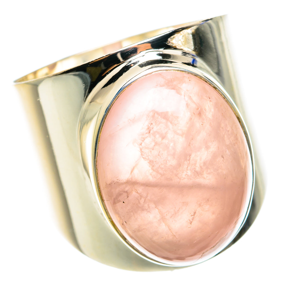 Rose Quartz Rings handcrafted by Ana Silver Co - RING76436