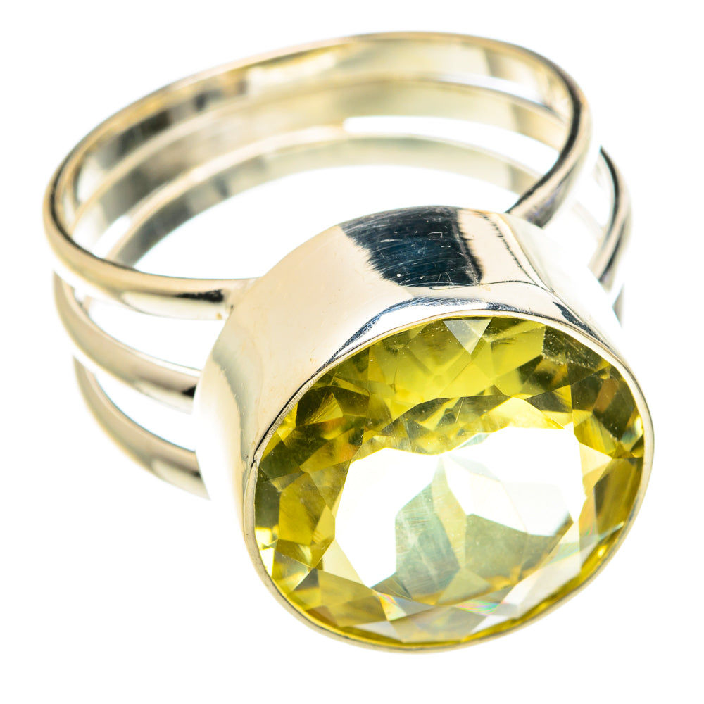 Lemon Quartz Rings handcrafted by Ana Silver Co - RING76448