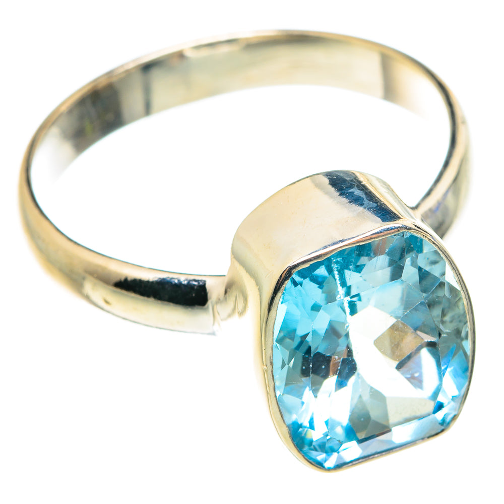 Blue Topaz Rings handcrafted by Ana Silver Co - RING76456