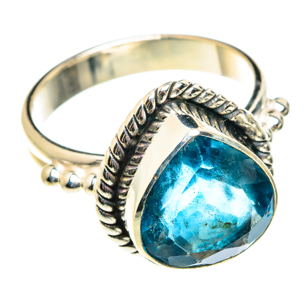 Blue Fluorite Rings handcrafted by Ana Silver Co - RING76485