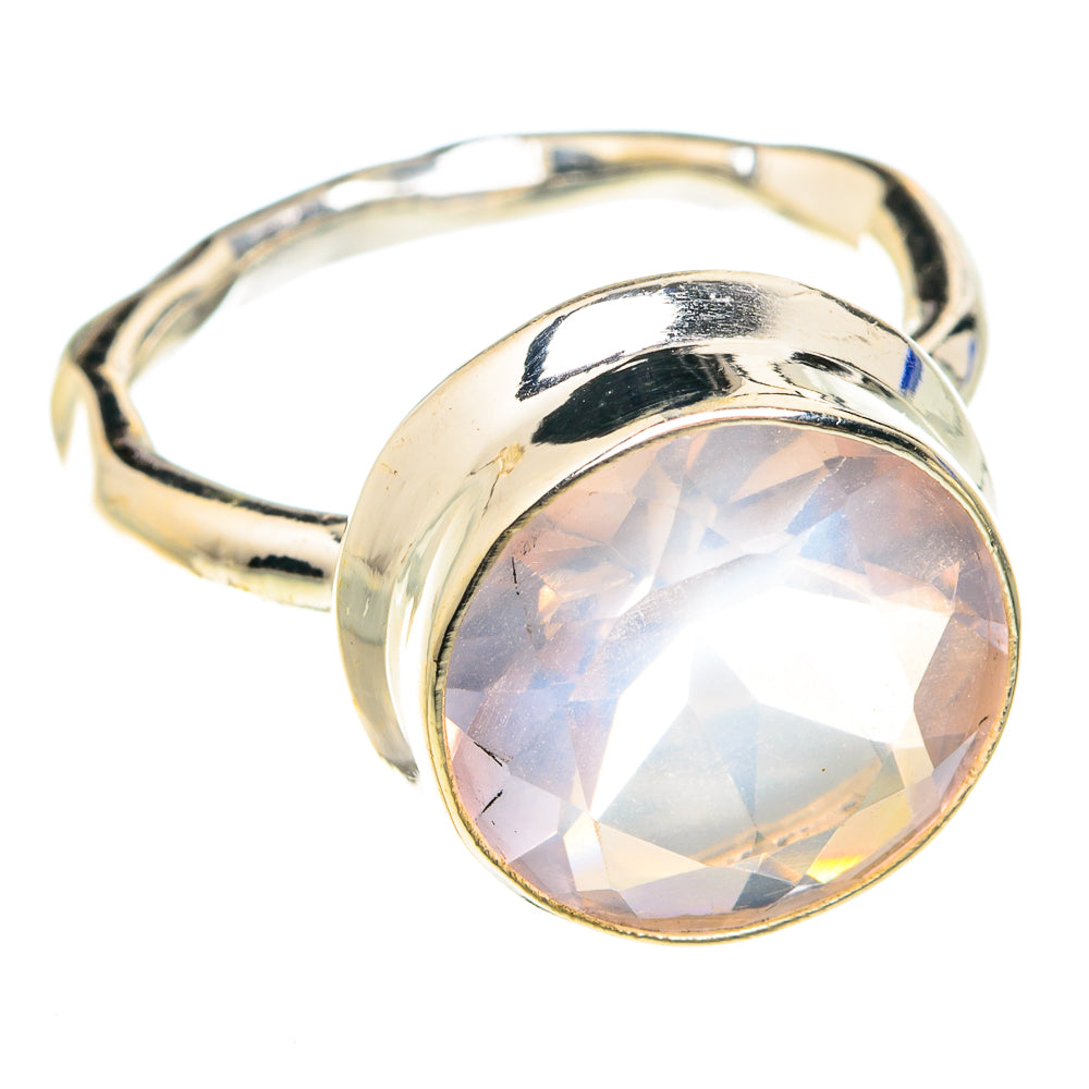Rose Quartz Rings handcrafted by Ana Silver Co - RING76493