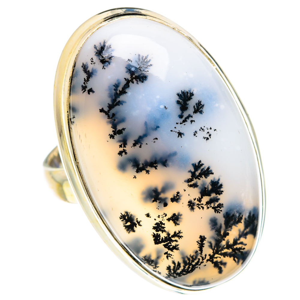 Dendritic Opal Rings handcrafted by Ana Silver Co - RING76577