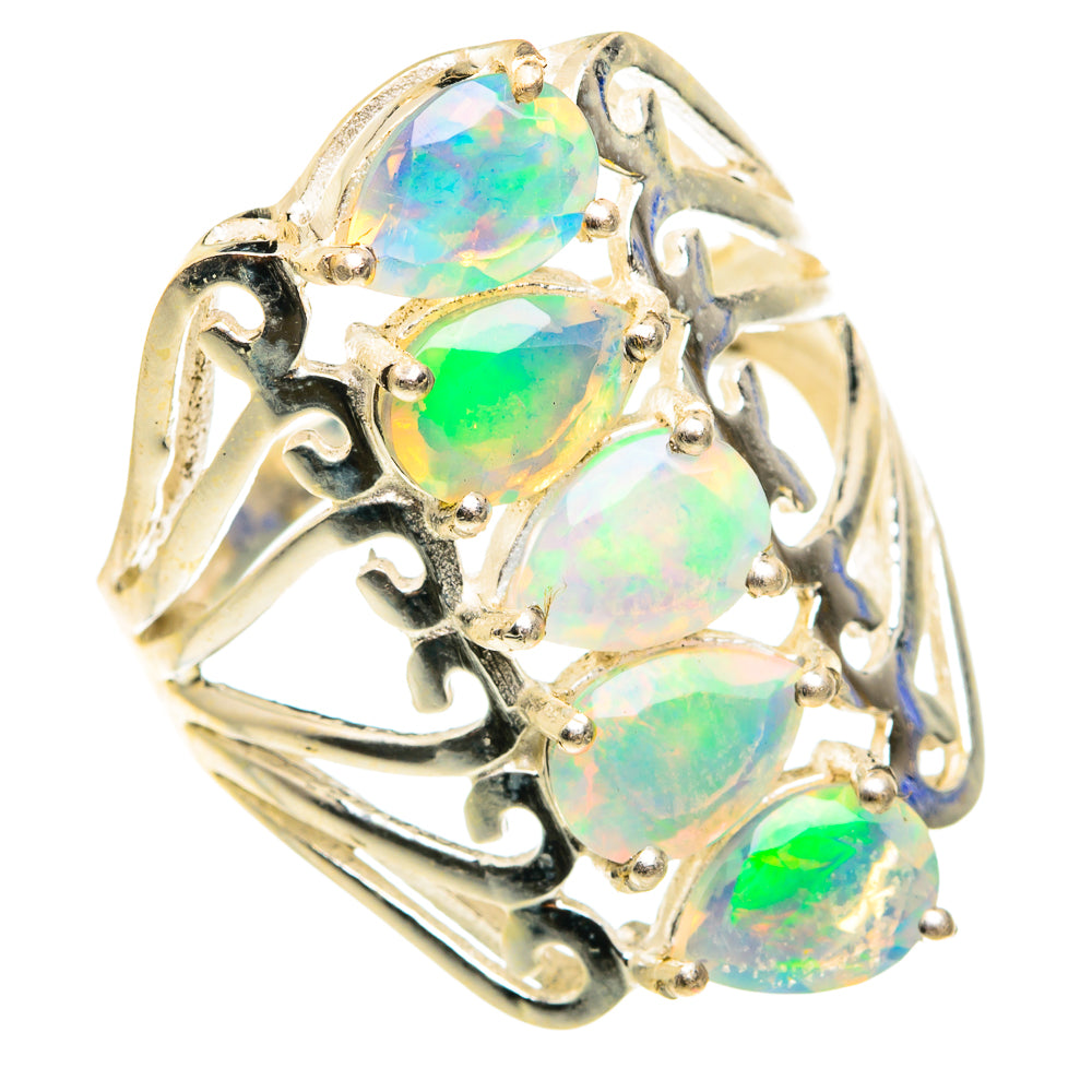 Ethiopian Opal Rings handcrafted by Ana Silver Co - RING76645