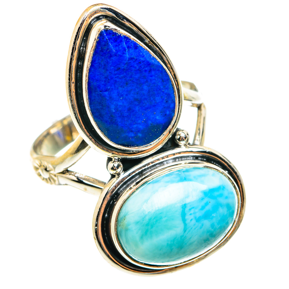 Larimar Rings handcrafted by Ana Silver Co - RING76651