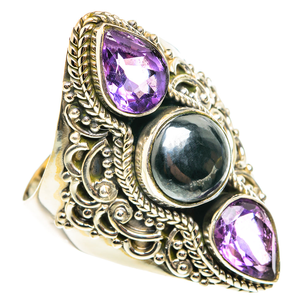 Hematite Rings handcrafted by Ana Silver Co - RING76664