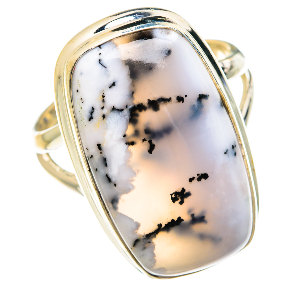 Dendritic Opal Rings handcrafted by Ana Silver Co - RING76801