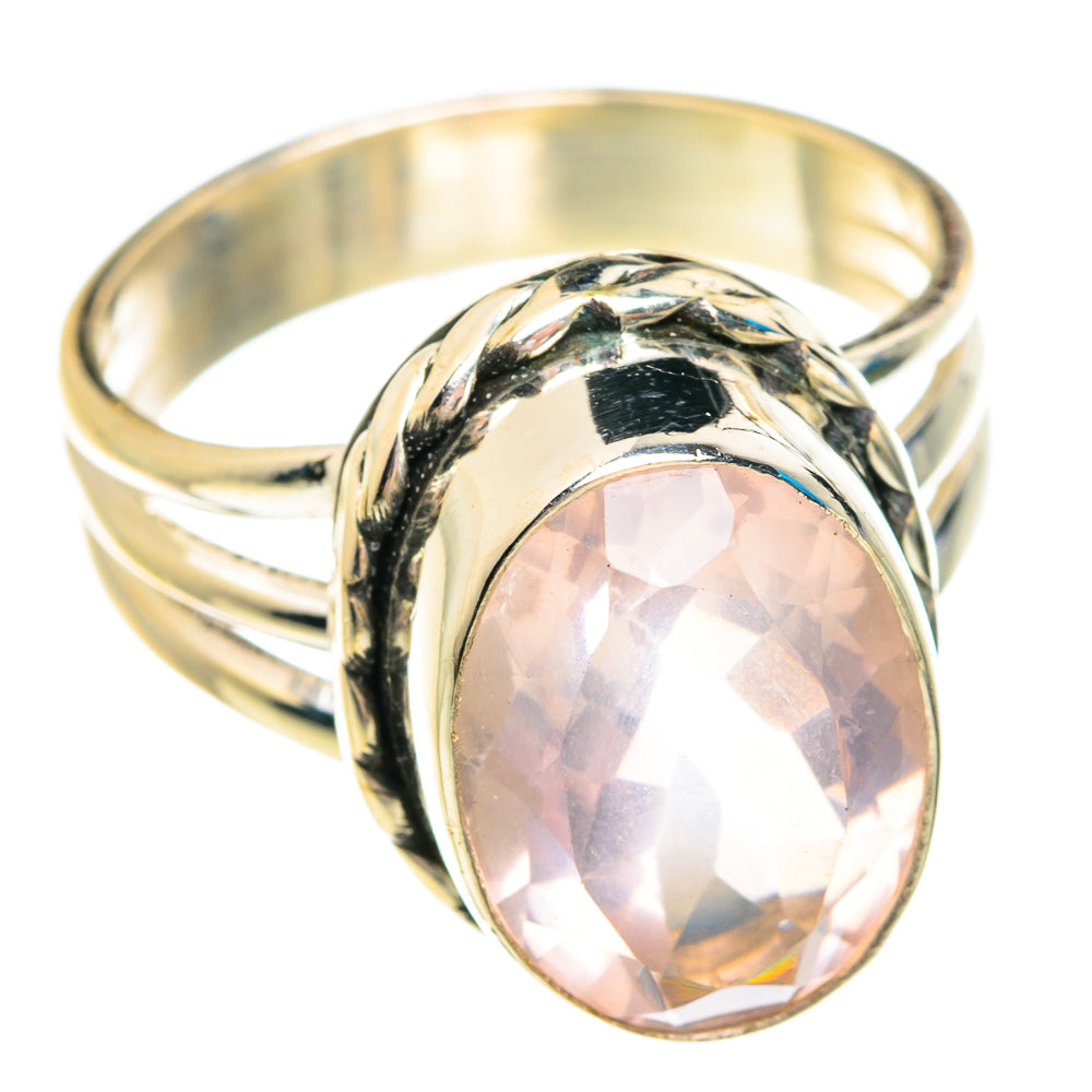 Rose Quartz Rings handcrafted by Ana Silver Co - RING76840