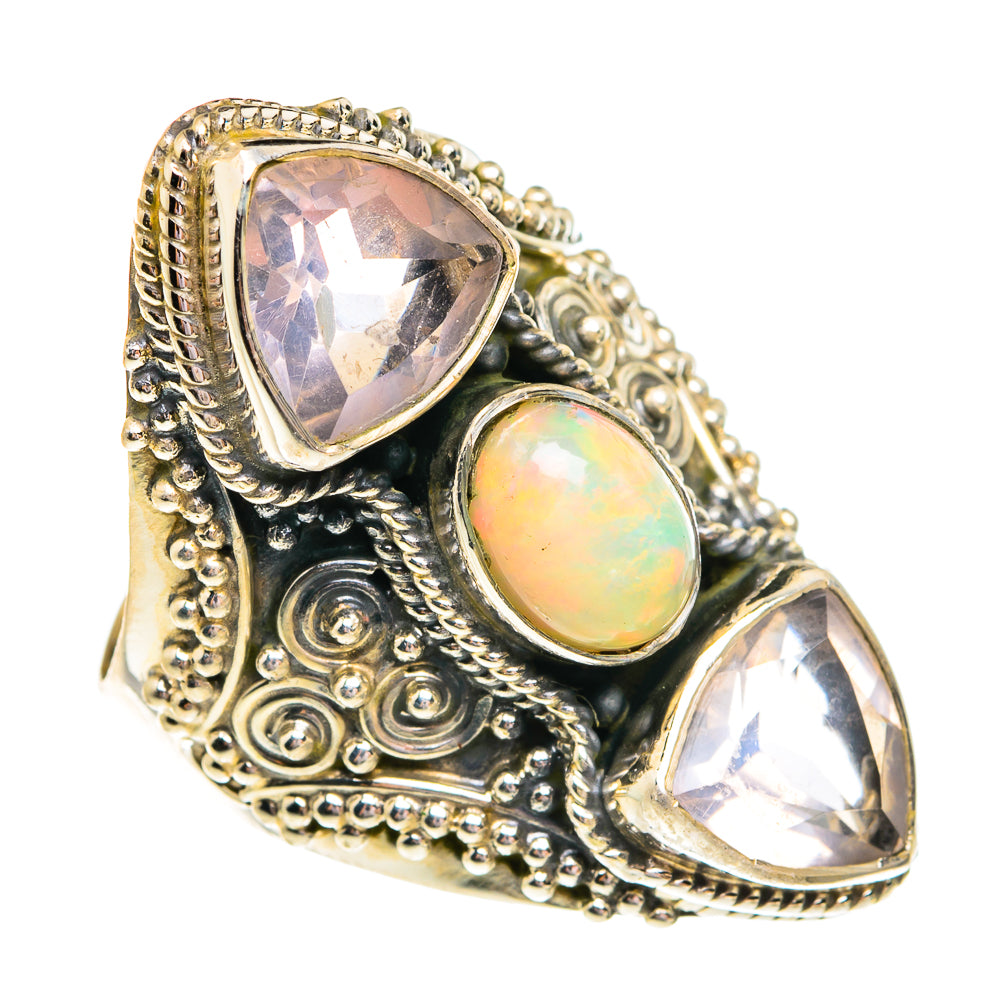 Ethiopian Opal Rings handcrafted by Ana Silver Co - RING76958