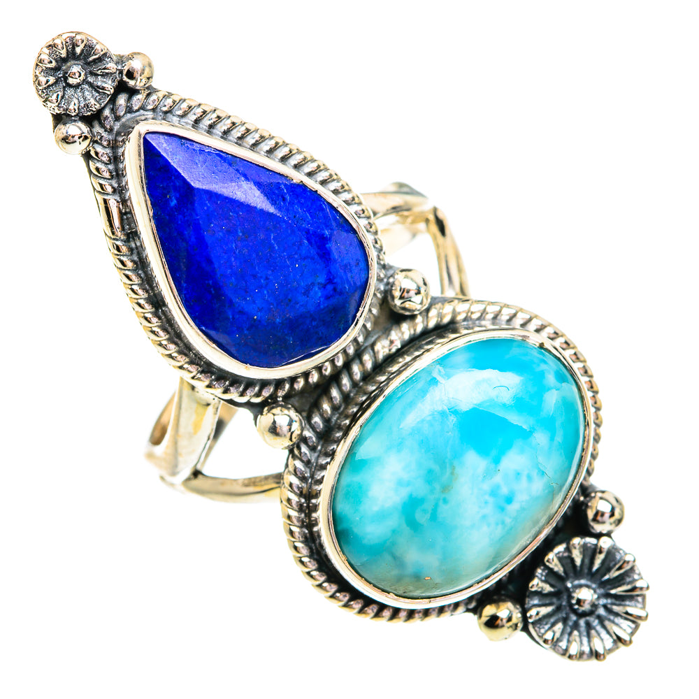 Larimar Rings handcrafted by Ana Silver Co - RING76999