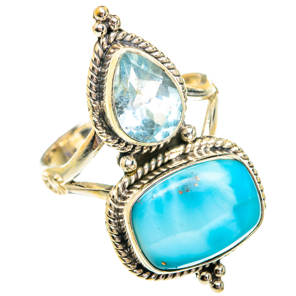 Larimar Rings handcrafted by Ana Silver Co - RING77001
