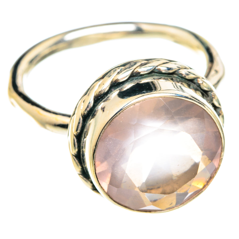 Rose Quartz Rings handcrafted by Ana Silver Co - RING77037