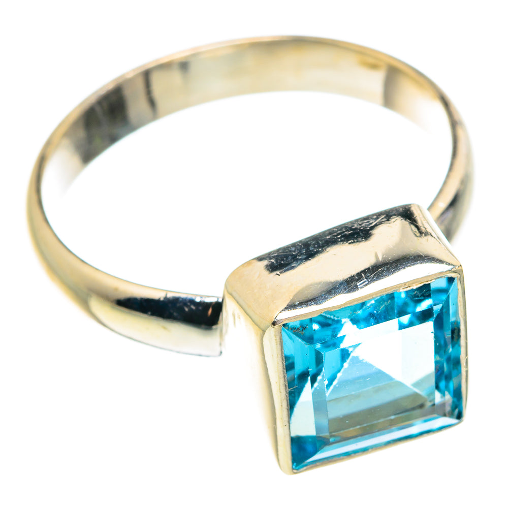 Blue Topaz Rings handcrafted by Ana Silver Co - RING77086