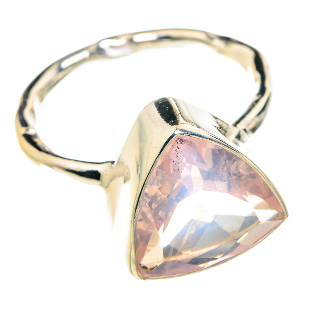 Rose Quartz Rings handcrafted by Ana Silver Co - RING77096
