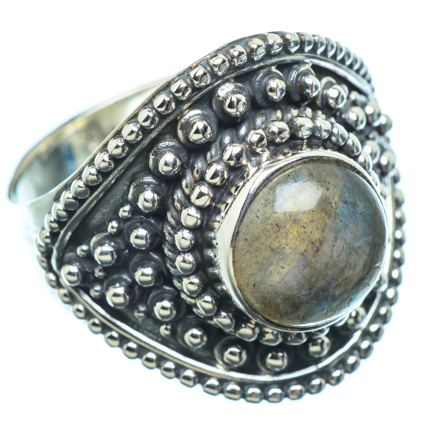 Labradorite Rings handcrafted by Ana Silver Co - RING7710