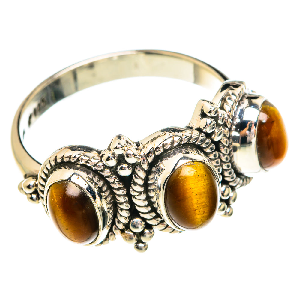 Tiger Eye Rings handcrafted by Ana Silver Co - RING77121