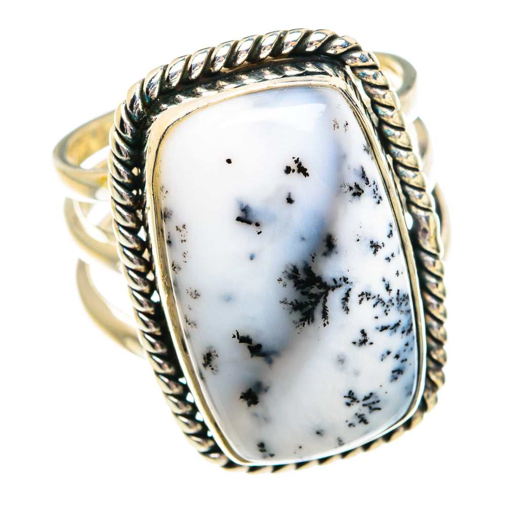 Dendritic Opal Rings handcrafted by Ana Silver Co - RING77137