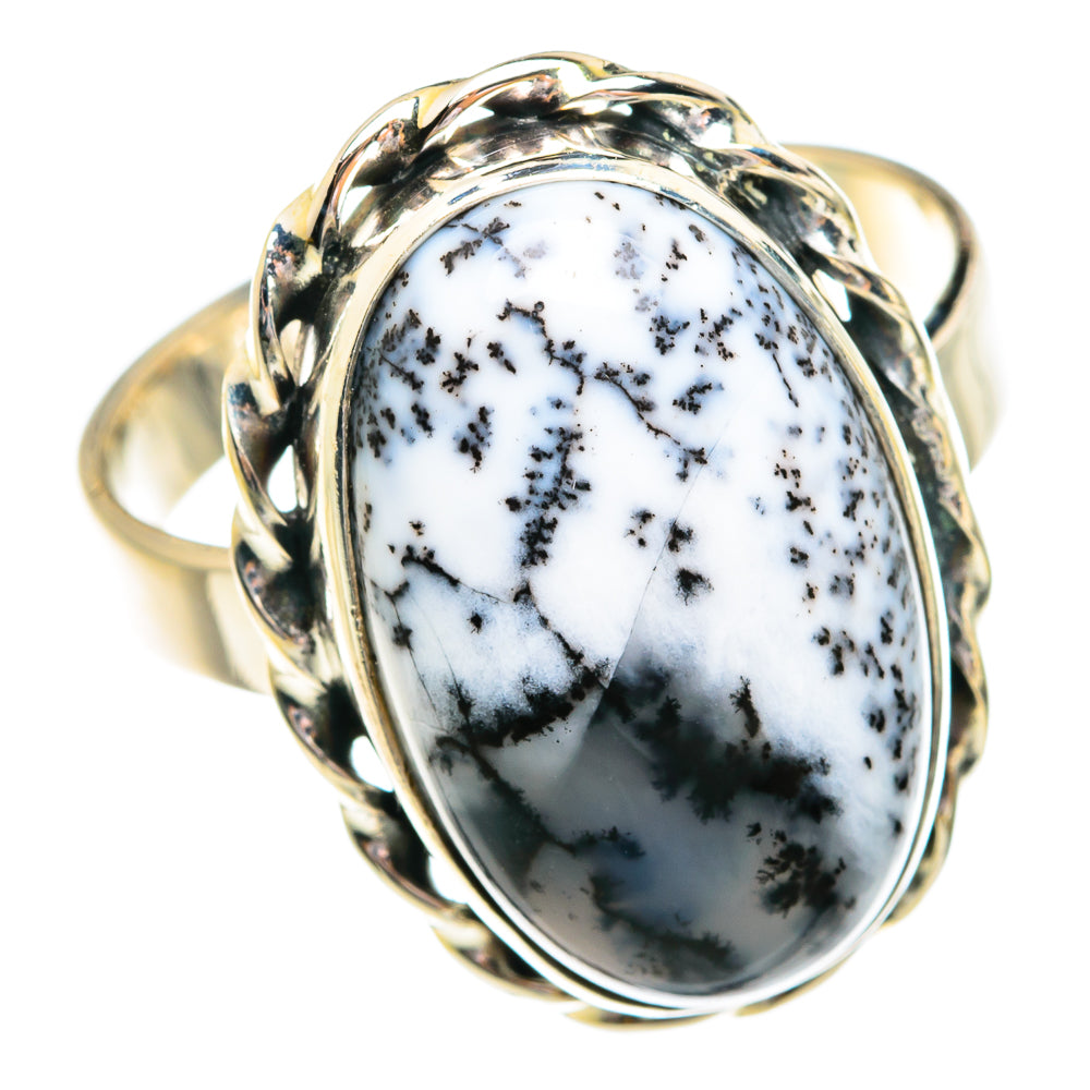 Dendritic Opal Rings handcrafted by Ana Silver Co - RING77160