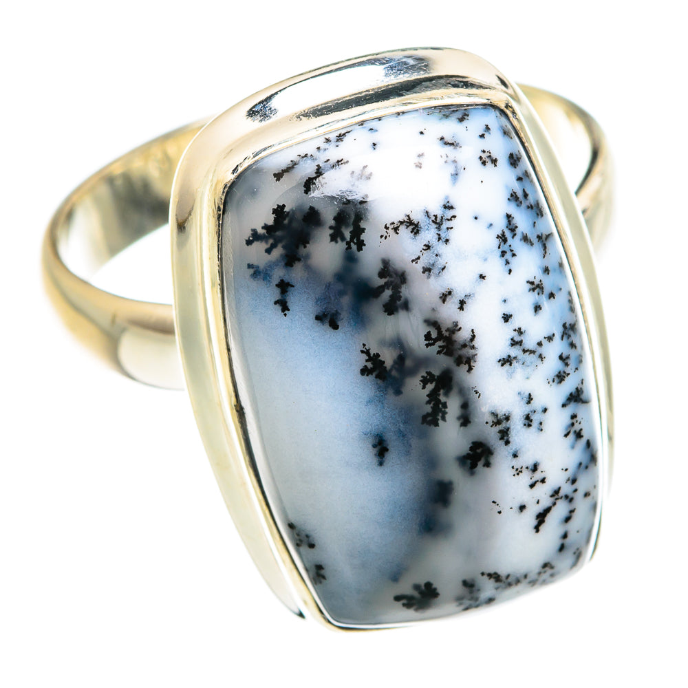 Dendritic Opal Rings handcrafted by Ana Silver Co - RING77272