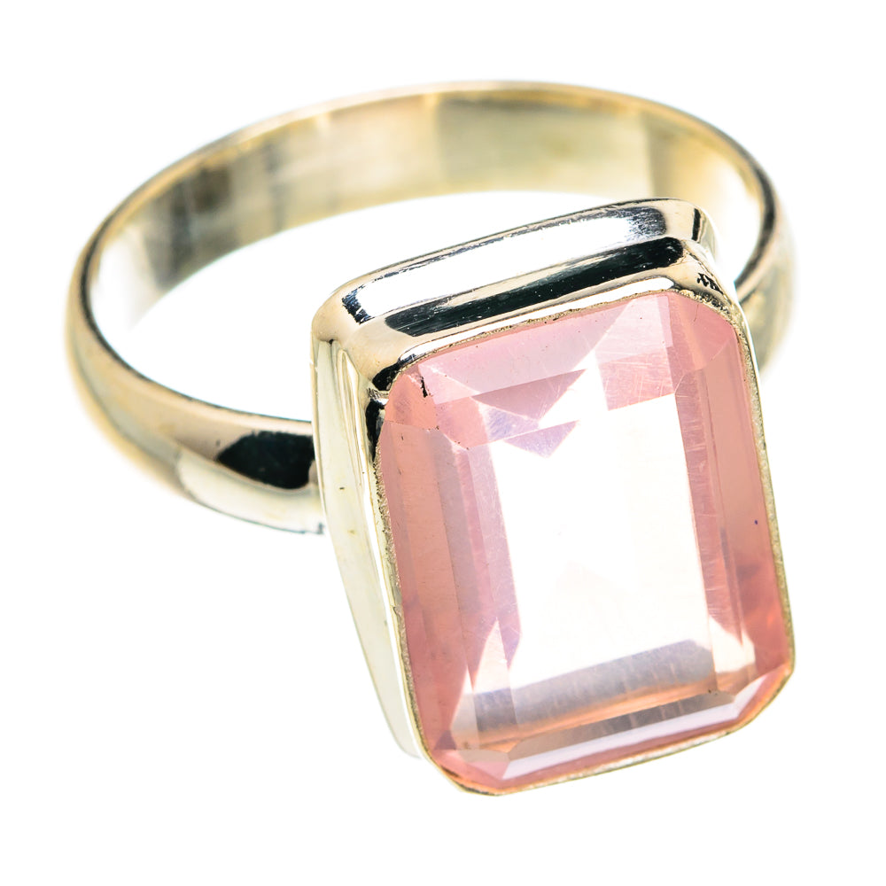 Rose Quartz Rings handcrafted by Ana Silver Co - RING77395