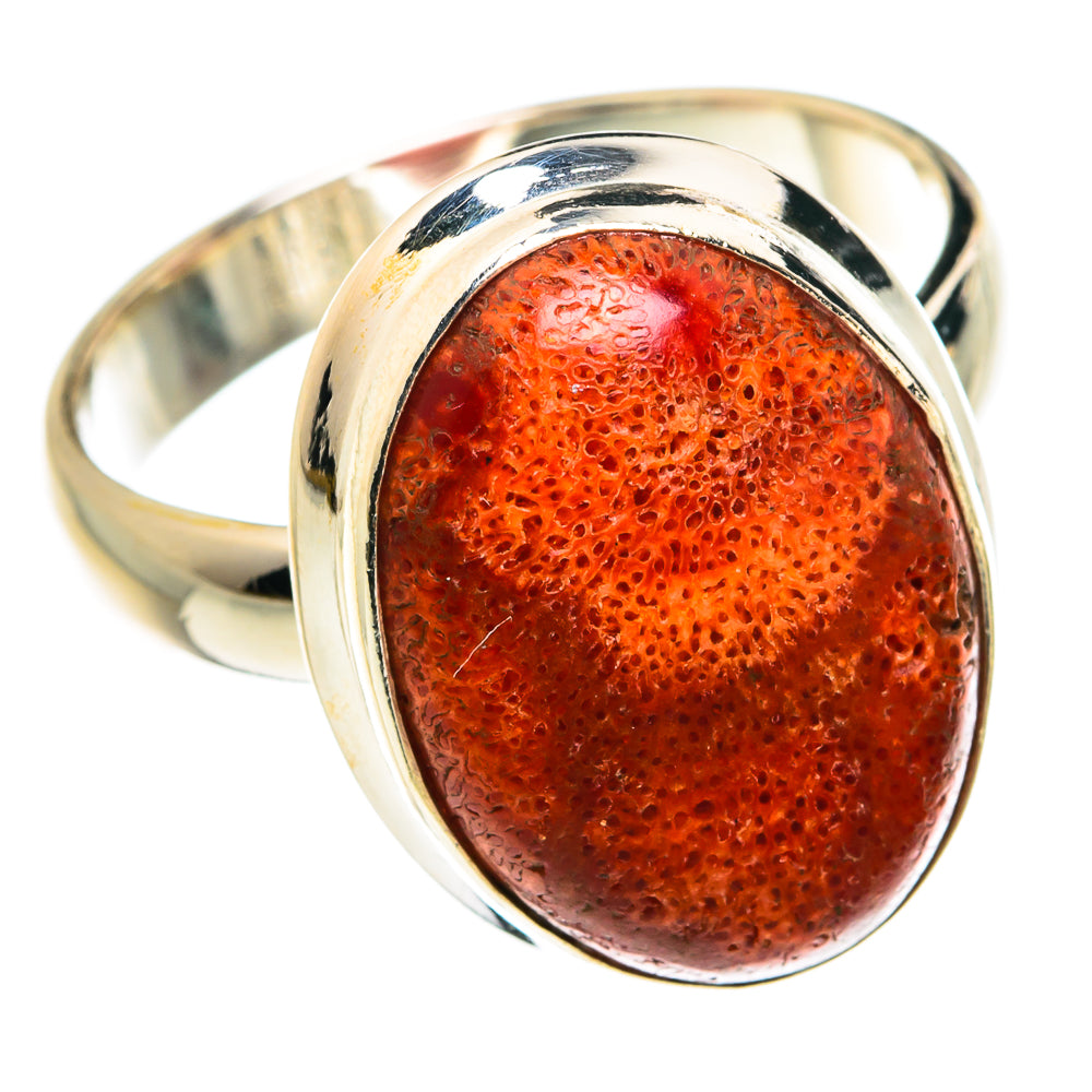 Sponge Coral Rings handcrafted by Ana Silver Co - RING77524