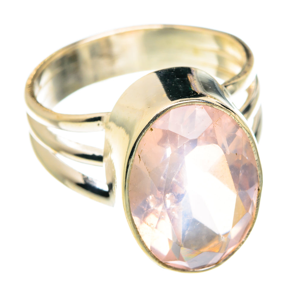 Rose Quartz Rings handcrafted by Ana Silver Co - RING77529