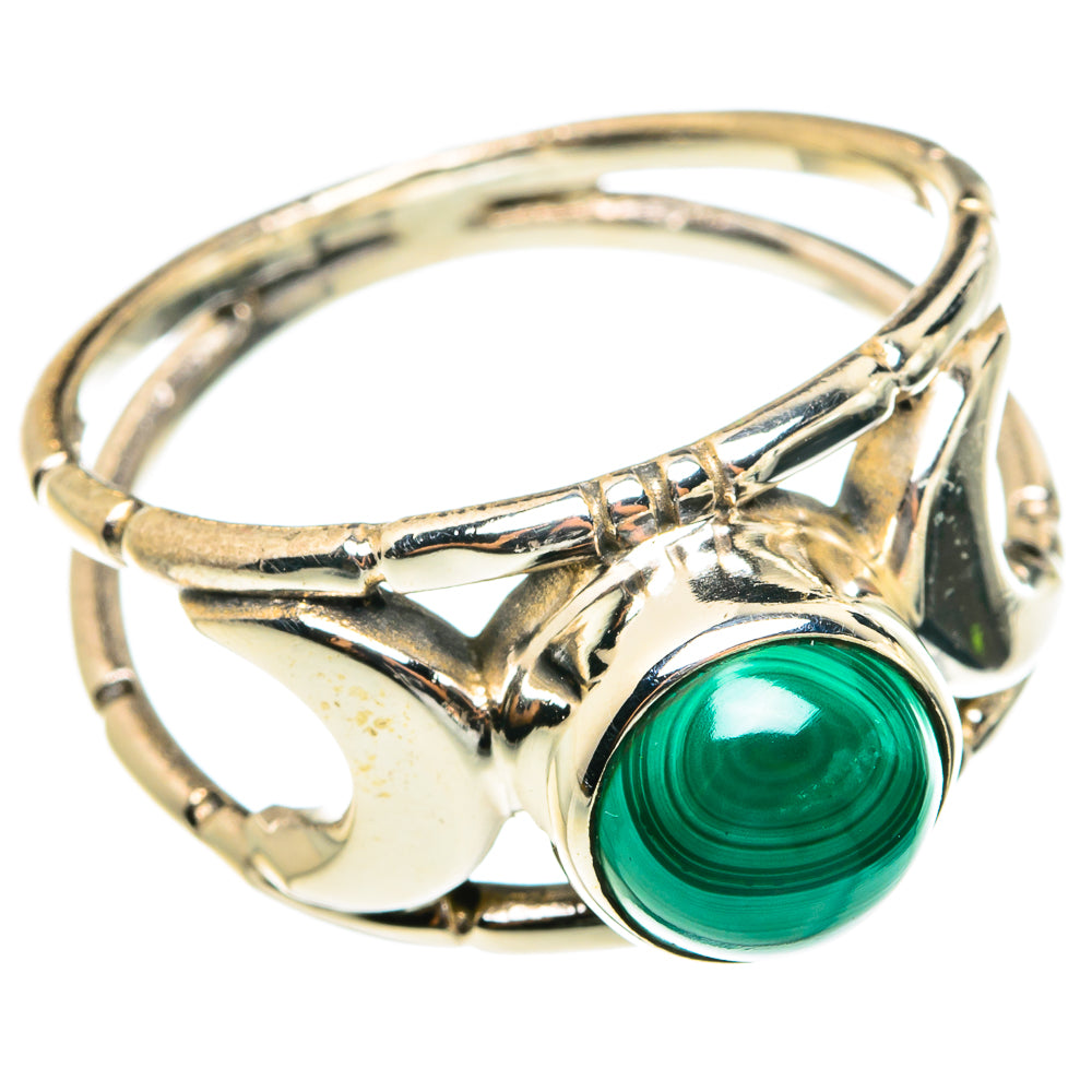 Malachite Rings handcrafted by Ana Silver Co - RING77551
