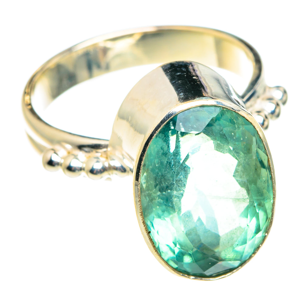 Blue Fluorite Rings handcrafted by Ana Silver Co - RING77614
