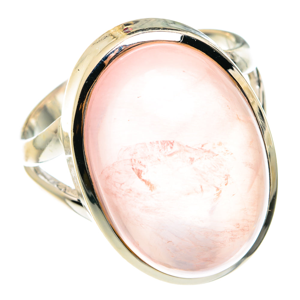 Rose Quartz Rings handcrafted by Ana Silver Co - RING77625
