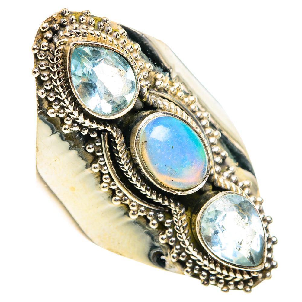 Ethiopian Opal Rings handcrafted by Ana Silver Co - RING77643