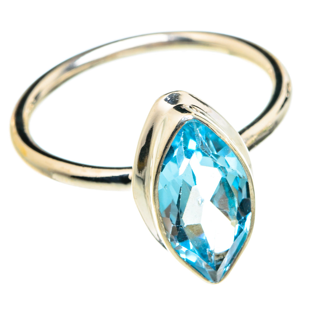 Blue Topaz Rings handcrafted by Ana Silver Co - RING77948