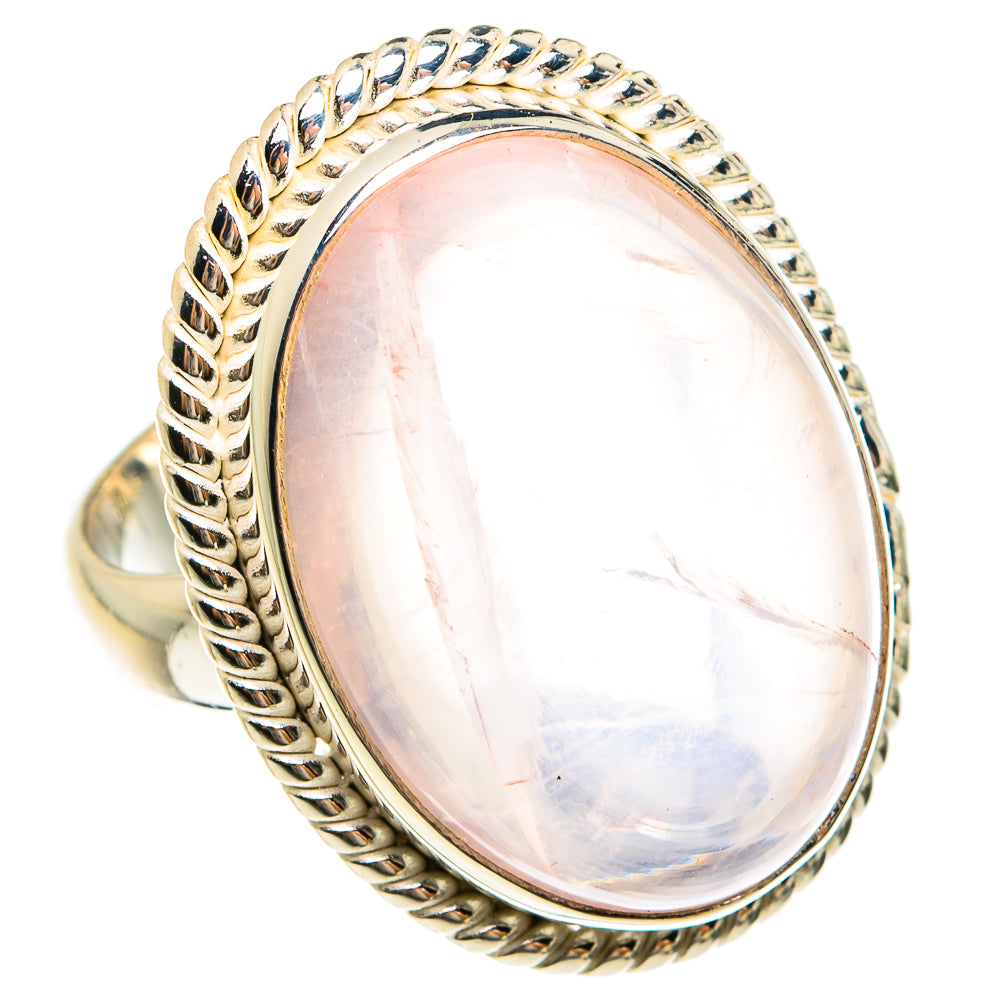 Rose Quartz Rings handcrafted by Ana Silver Co - RING77956