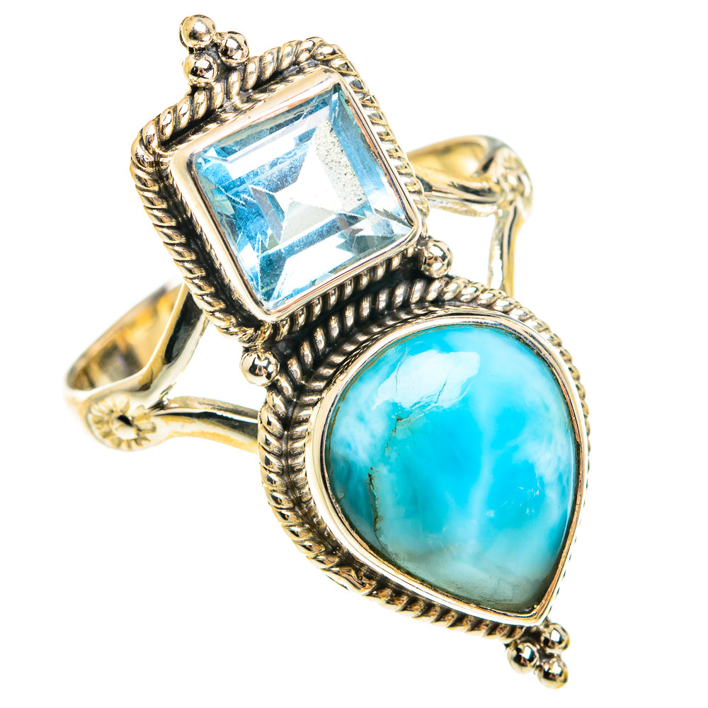 Larimar Rings handcrafted by Ana Silver Co - RING78032