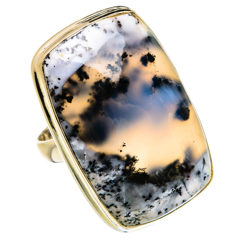 Dendritic Opal Rings handcrafted by Ana Silver Co - RING78059