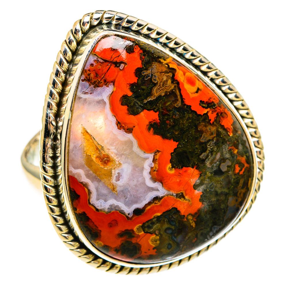 Moroccan Agate Rings handcrafted by Ana Silver Co - RING78123