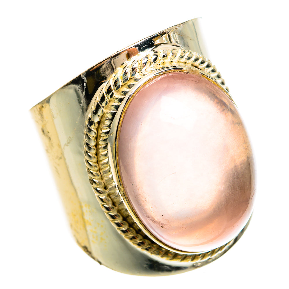 Rose Quartz Rings handcrafted by Ana Silver Co - RING78128