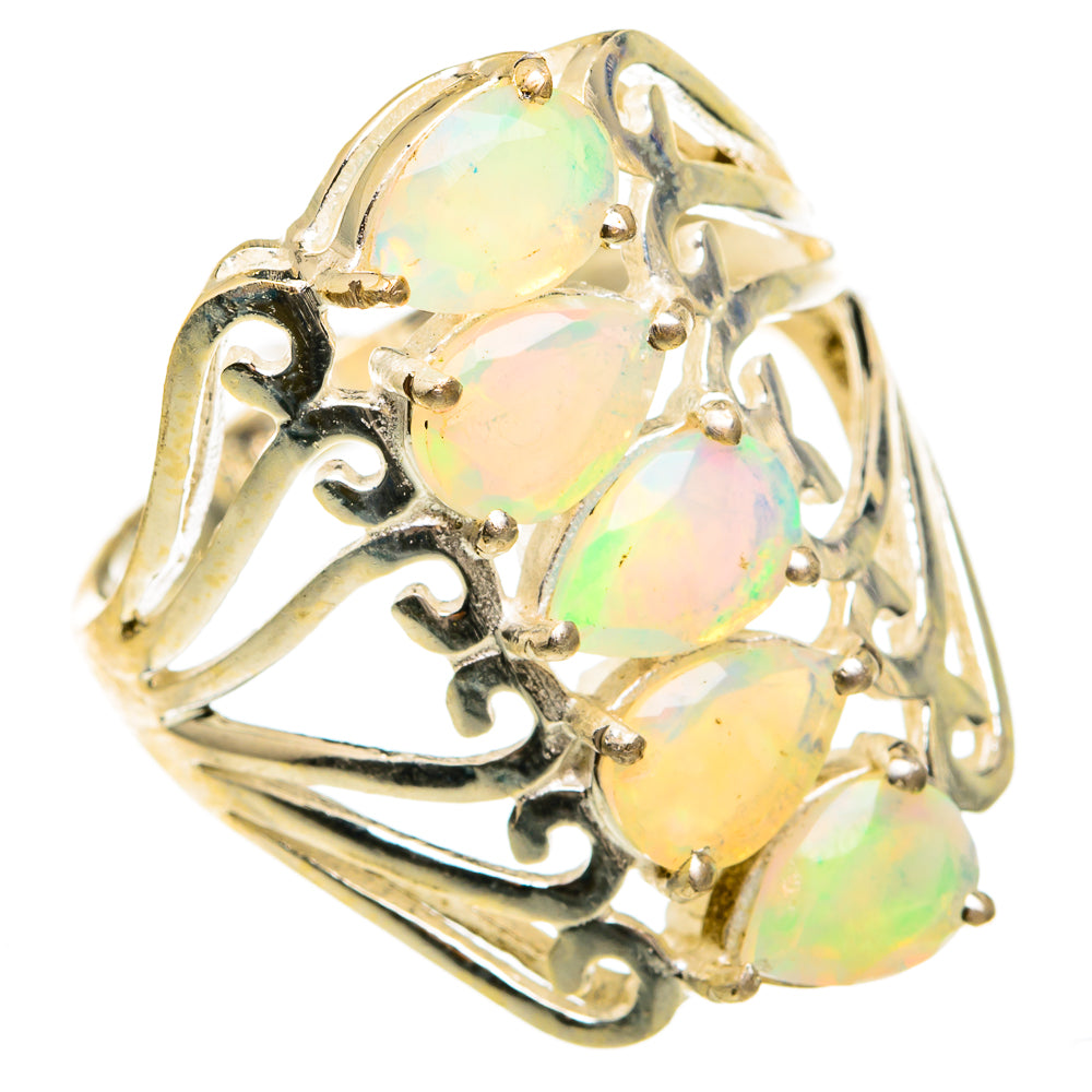 Ethiopian Opal Rings handcrafted by Ana Silver Co - RING78141
