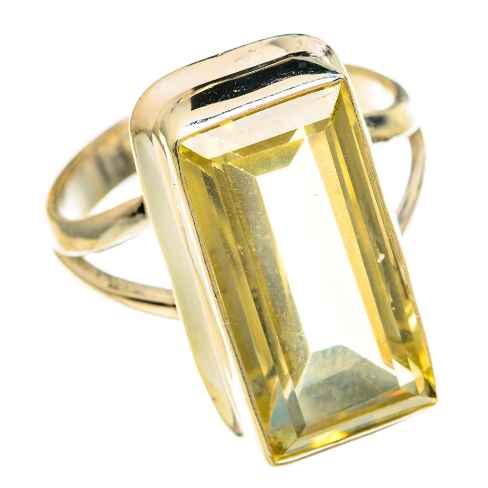 Lemon Quartz Rings handcrafted by Ana Silver Co - RING78145
