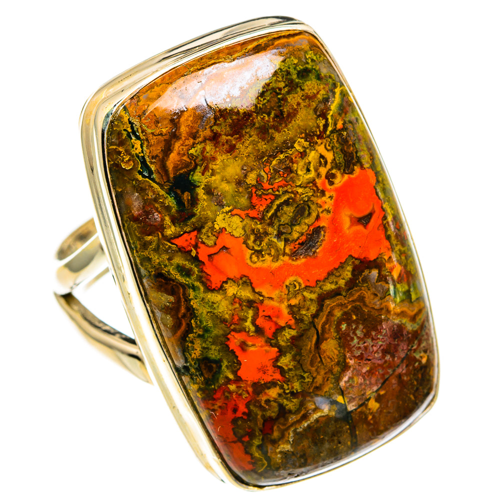 Moroccan Agate Rings handcrafted by Ana Silver Co - RING78158