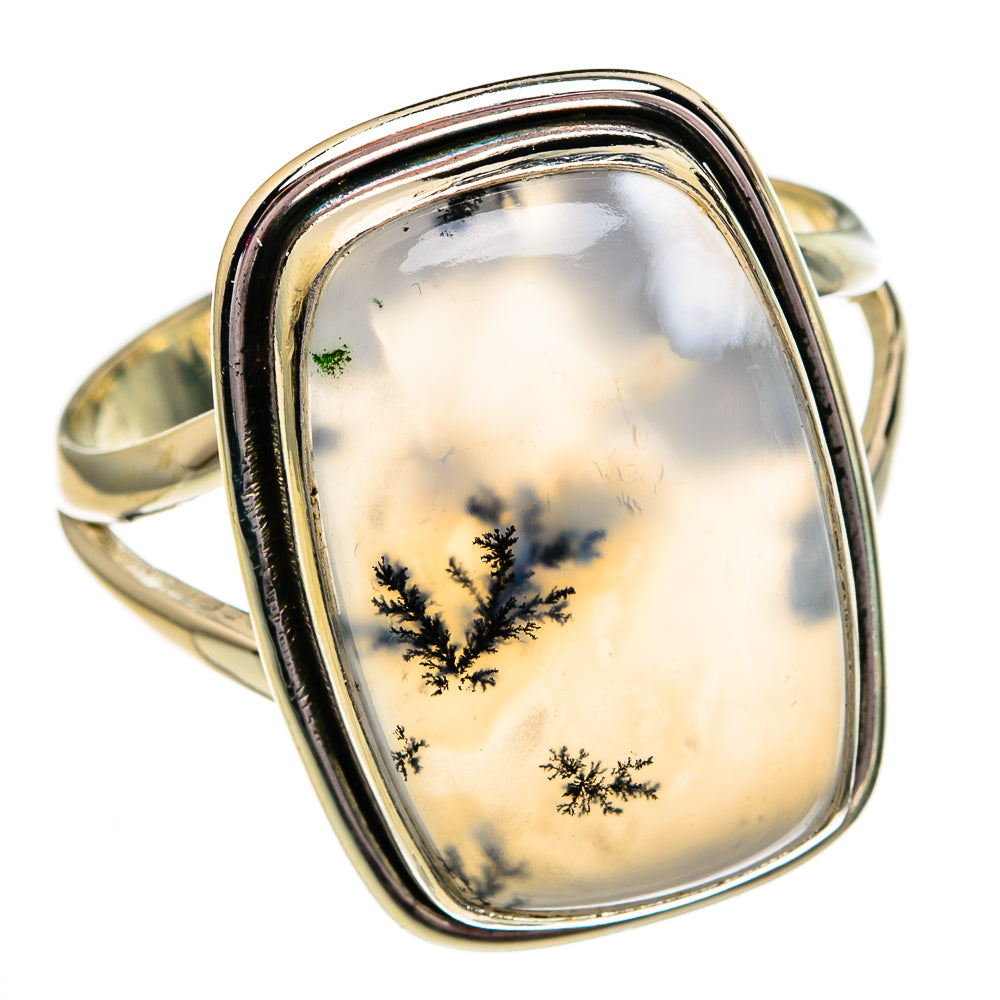 Dendritic Opal Rings handcrafted by Ana Silver Co - RING78207