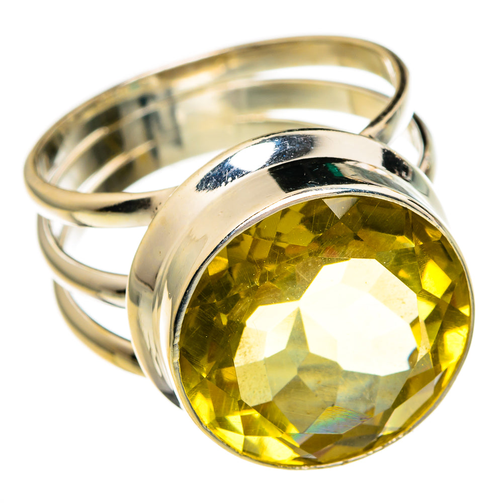 Lemon Quartz Rings handcrafted by Ana Silver Co - RING78212